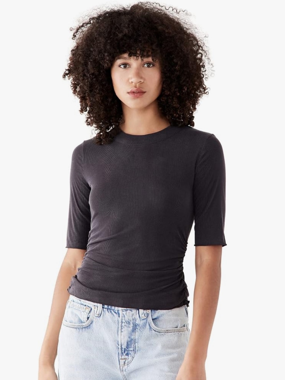 NWT Free People Talk To Me Ruched Tee | Small